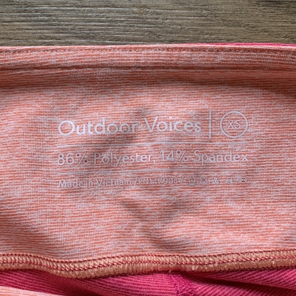 Outdoor Voices Pink Colorblock Leggings - Picture 3 of 4